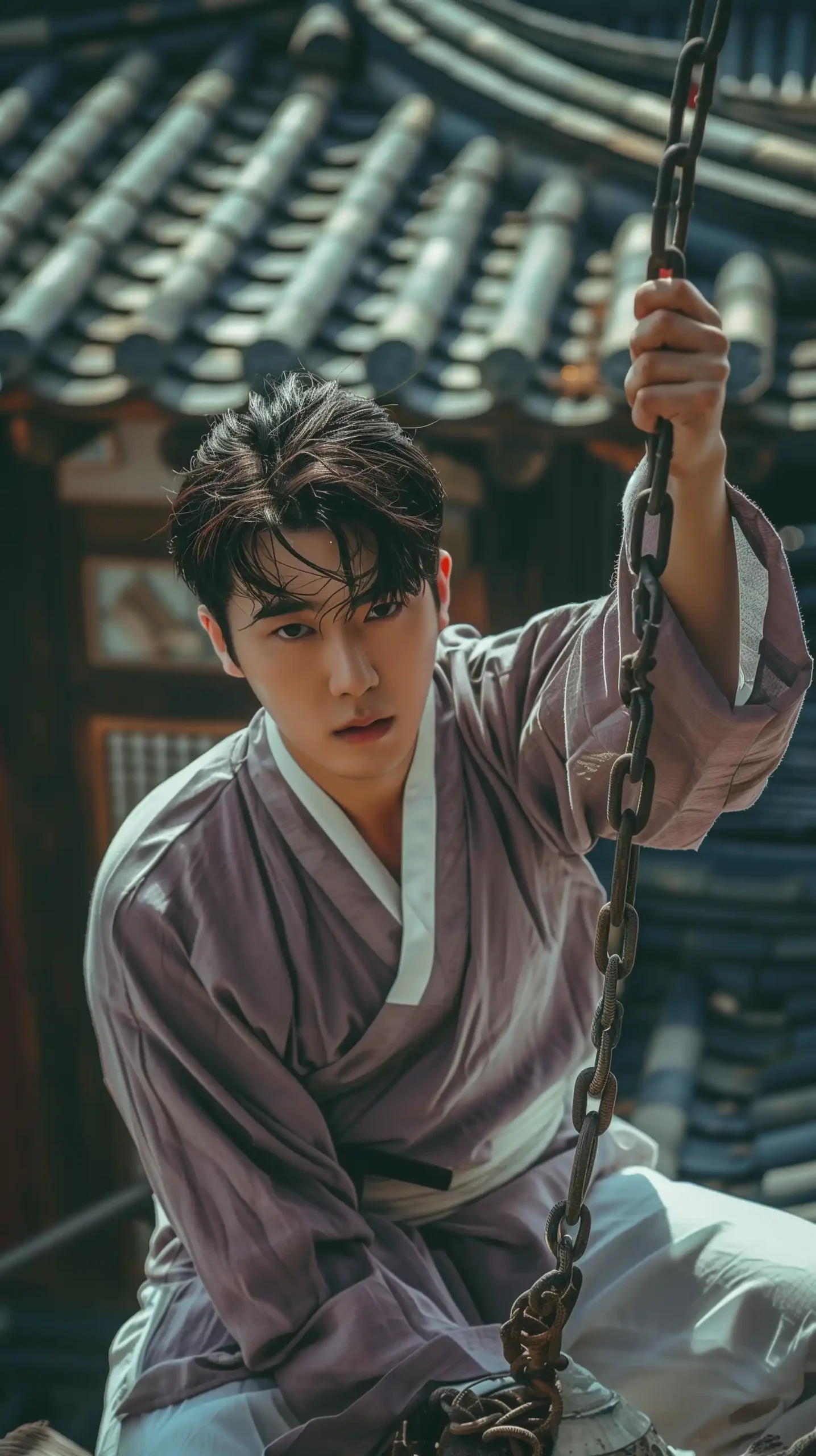 Korean Model in Hanbok Midjourney提示词