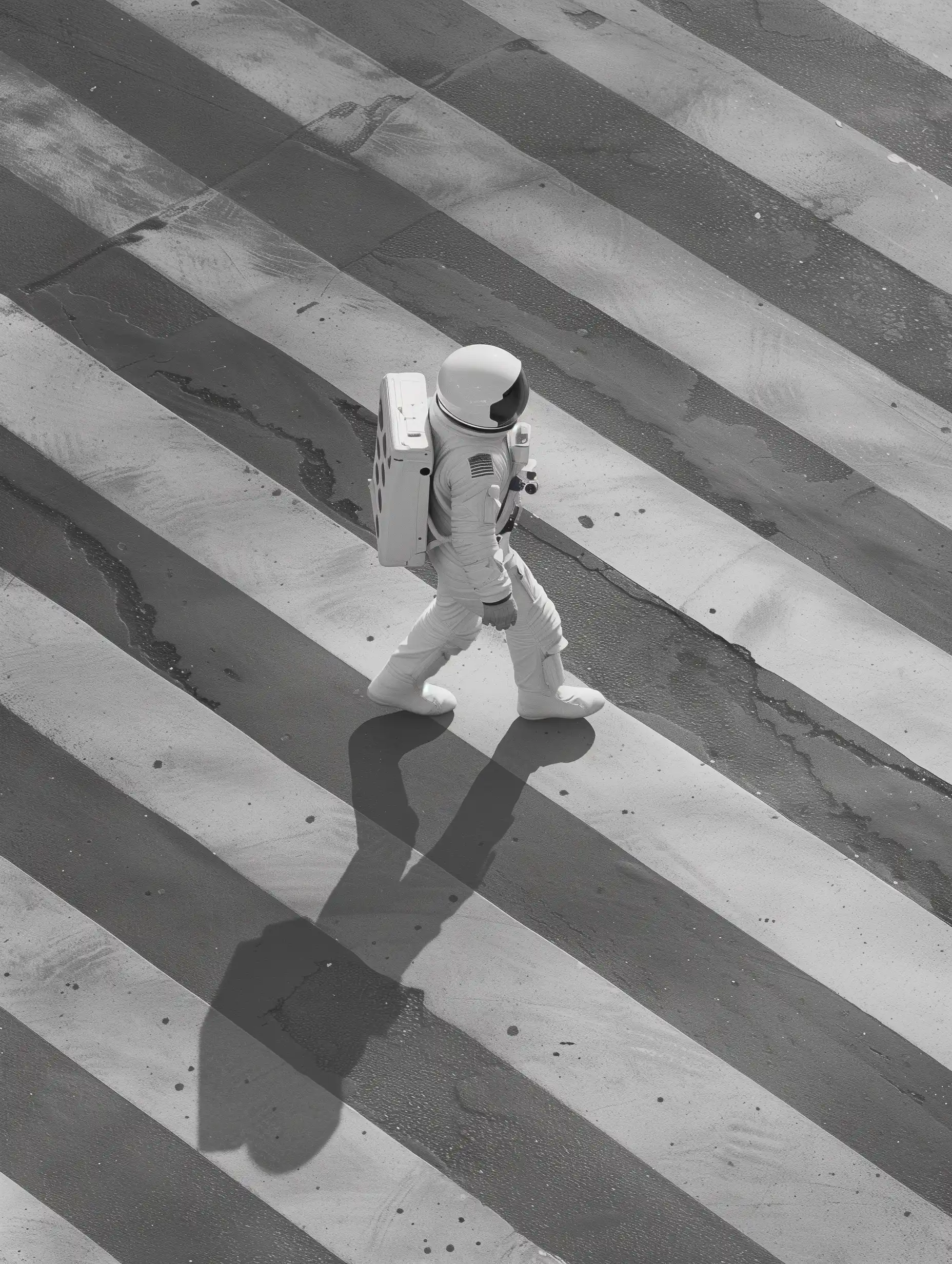 Astronaut Crosswalk AR Midjourney提示词