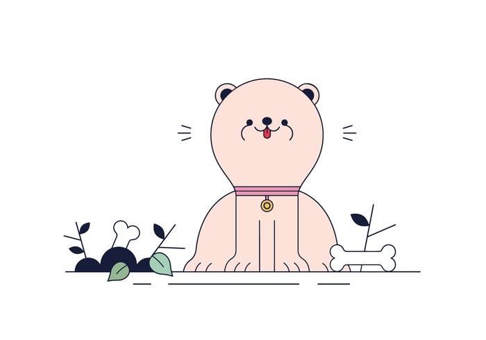 免费博美犬矢量
