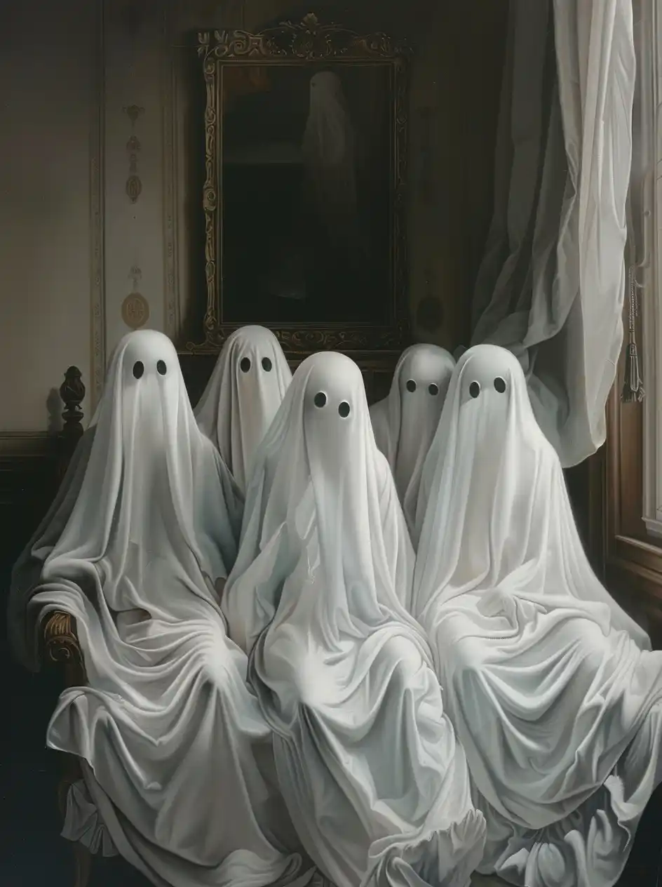 Dreamy Ghostly Illusions Midjourney提示词