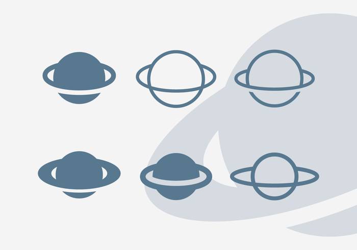 土星矢量图标包第1卷