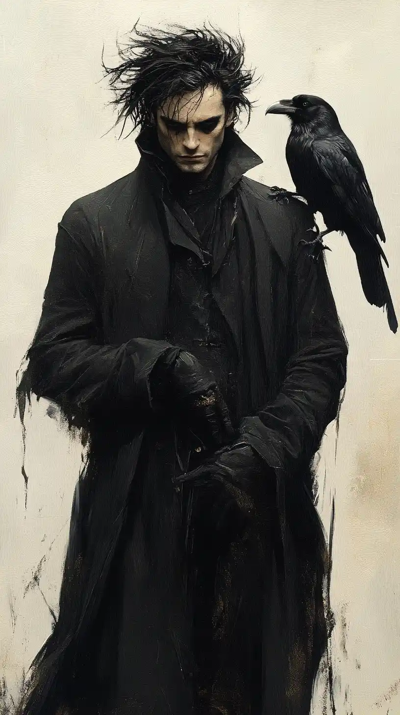 Sandman and Crow Bilal Style Midjourney提示词