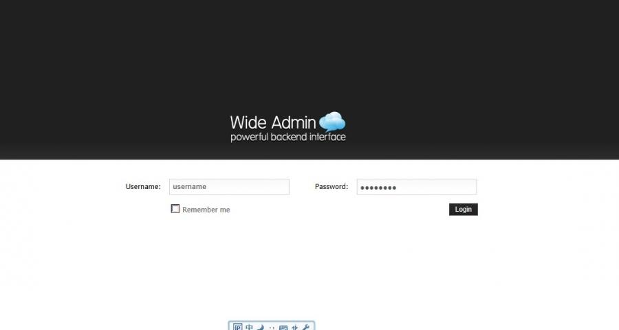 wide_admin 后台模板