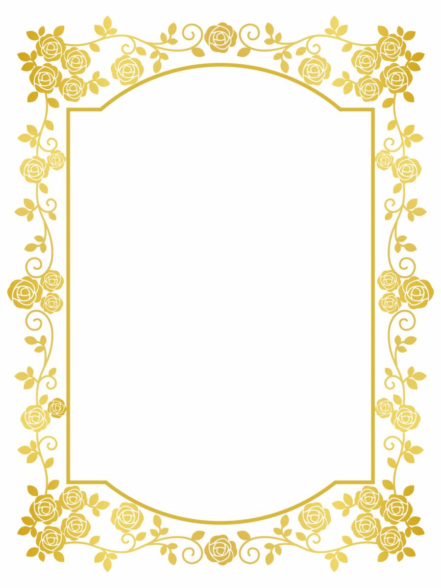 玫瑰框架（金）