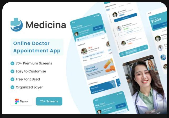Medicina - Online Doctor Appointment App UI Kit