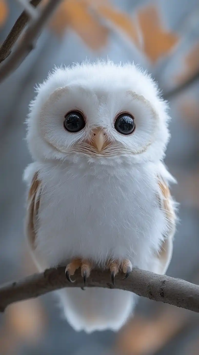 Delicate Owl at Birds Nest Midjourney提示词