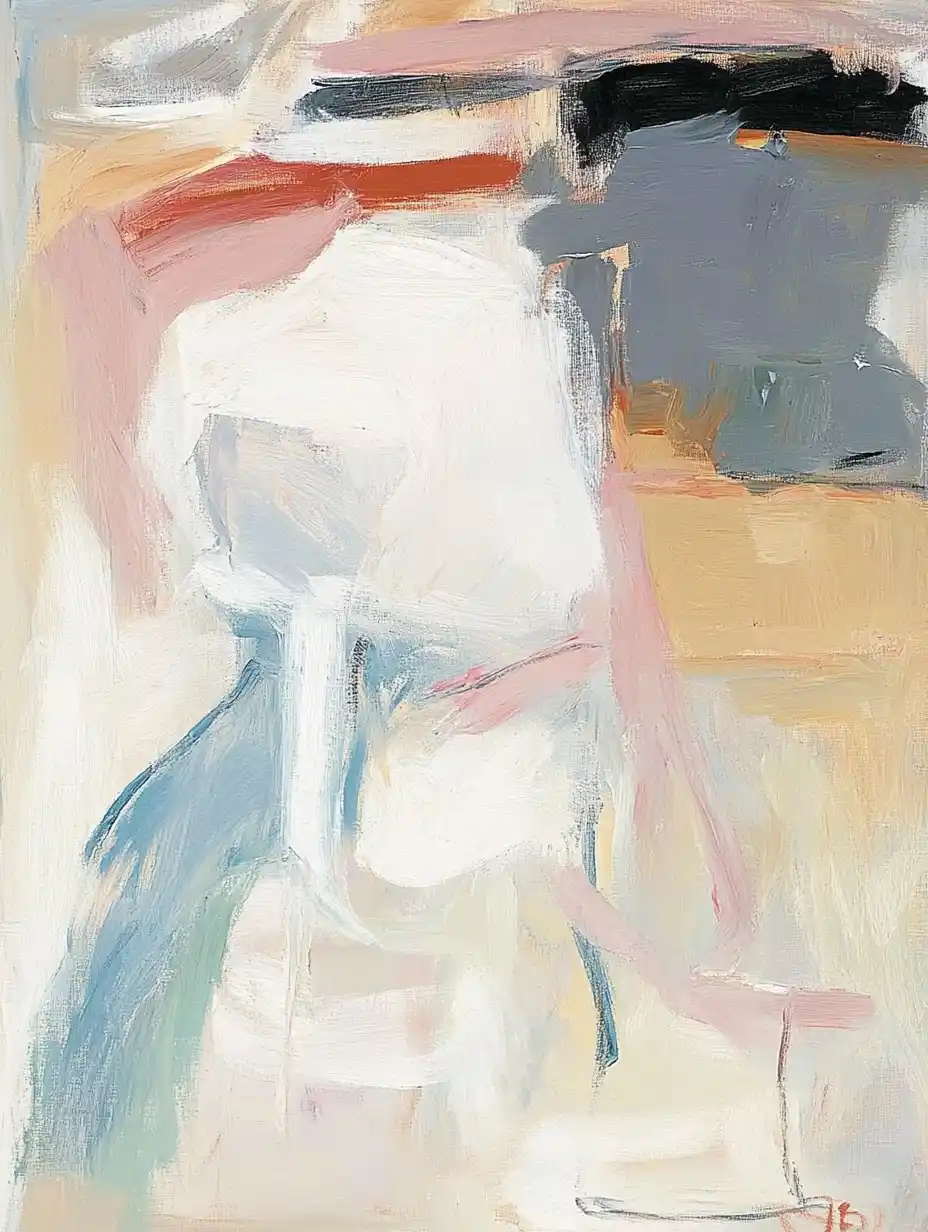 Abstract Icy Vista Painting Midjourney提示词