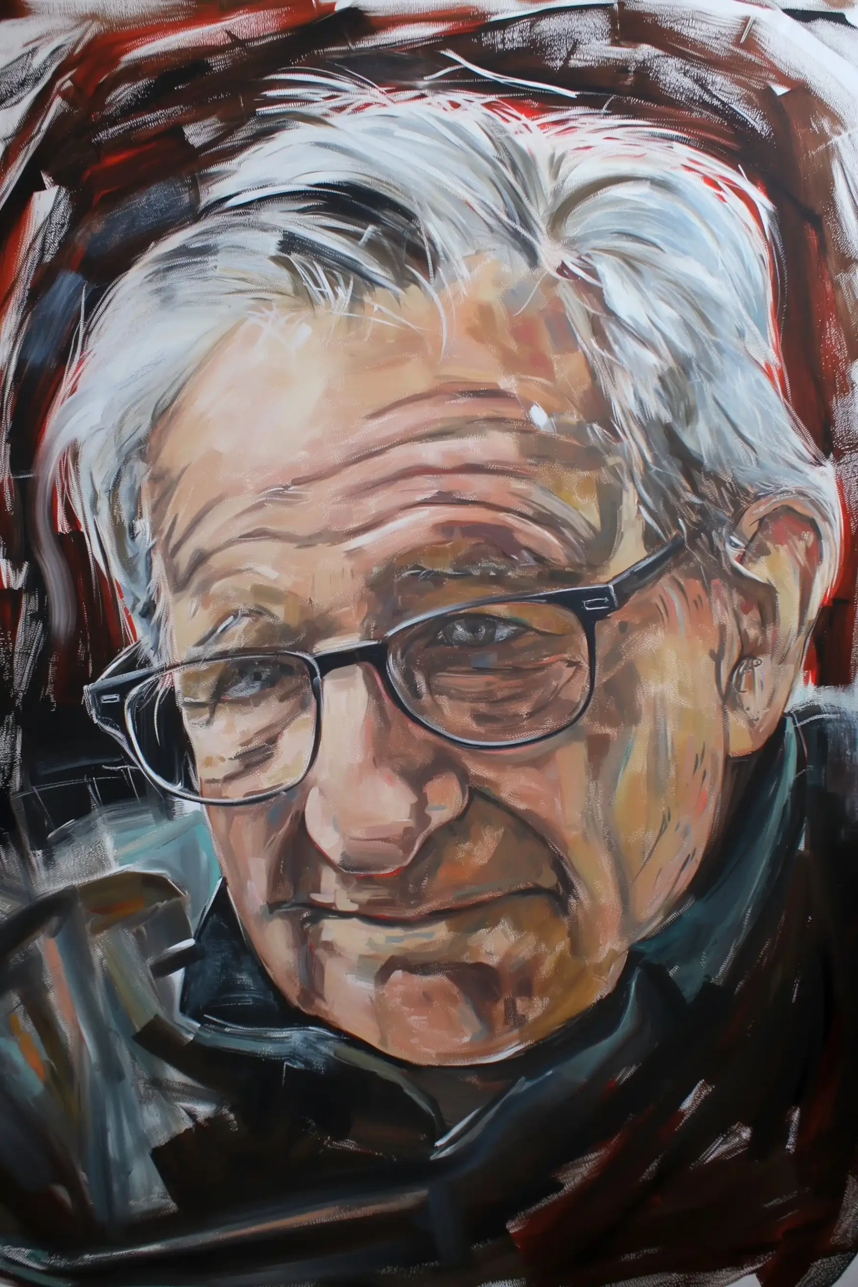 Chomsky Chaos Portrait Midjourney提示词