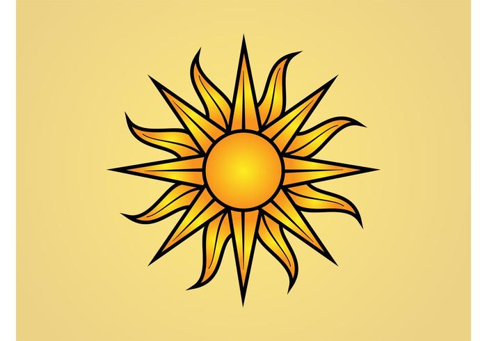 图形组成的太阳图片