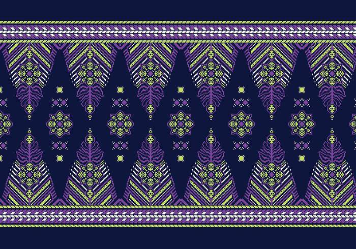 Songket Pandai模式免费矢量