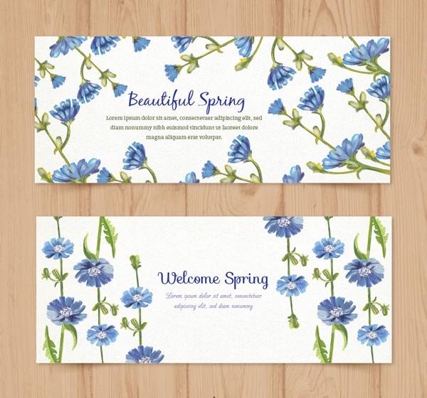 春季花卉banner