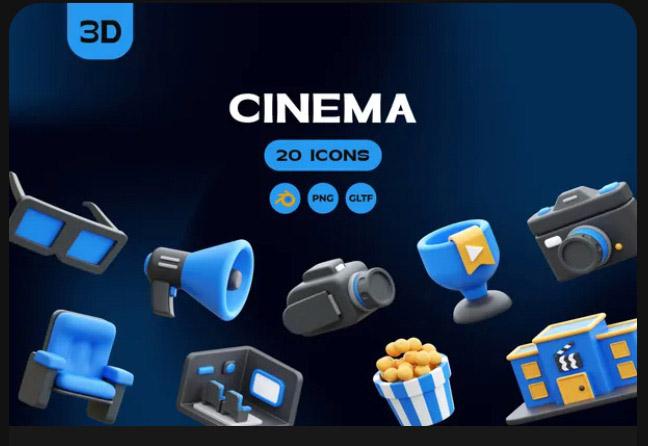 Cinema 3D Illustrations