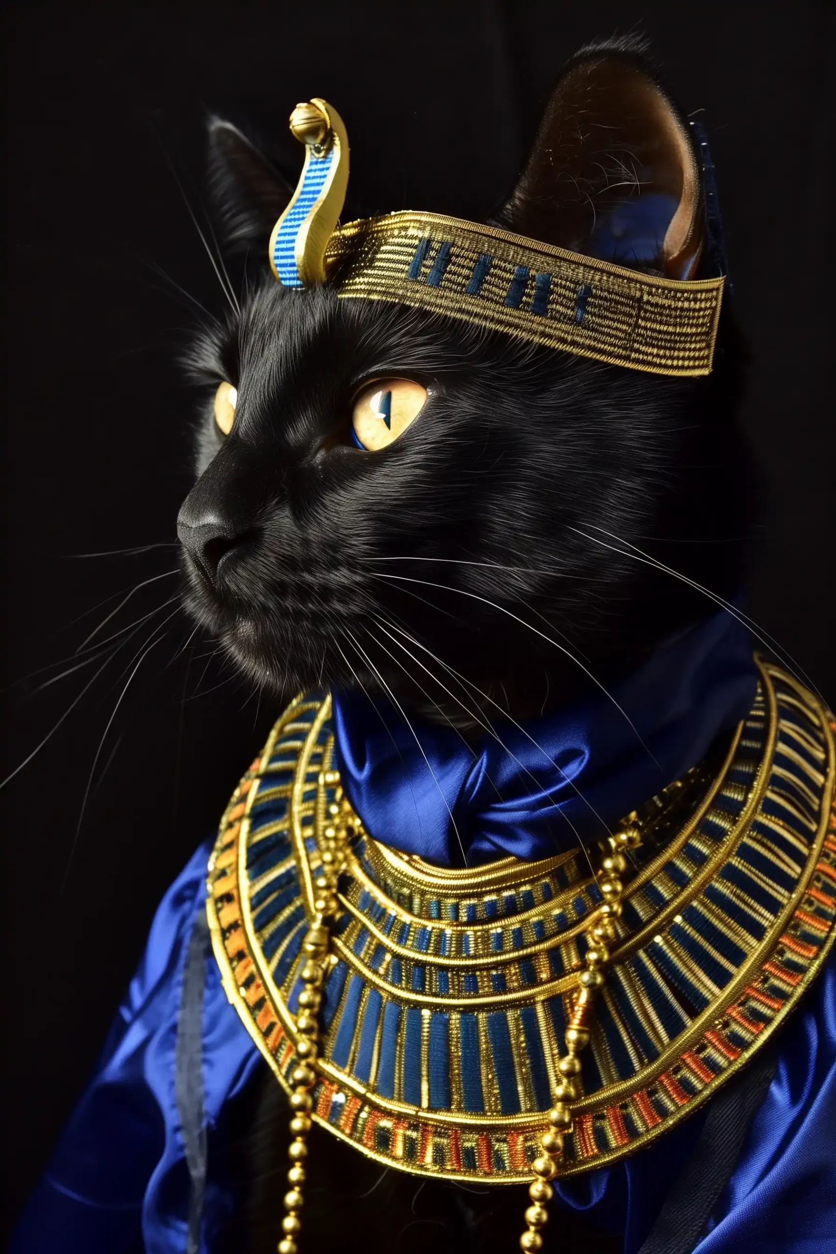 Egyptian Cat Portrait HD Midjourney提示词