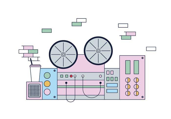 免费录音机矢量