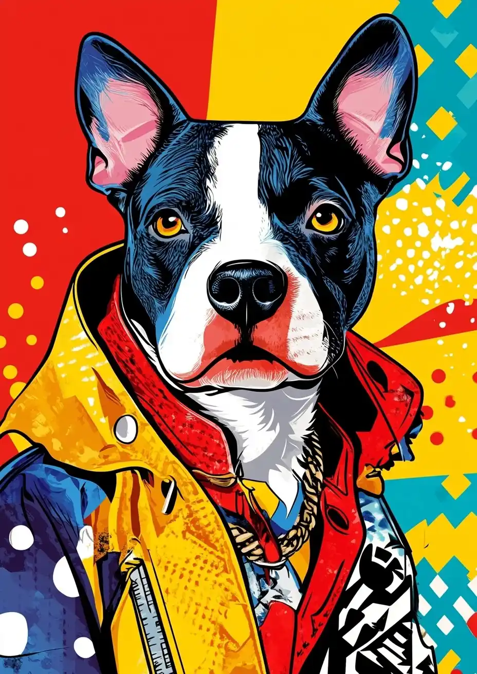 Trendy Animals in Pop Art Midjourney 提示词生成效果