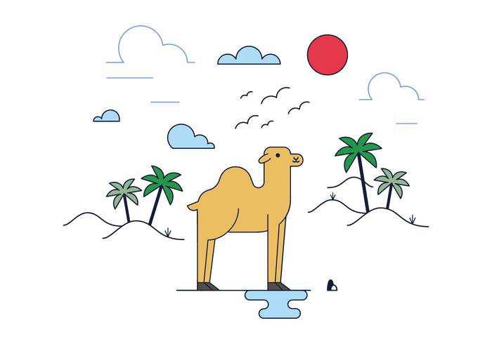 免费的骆驼矢量