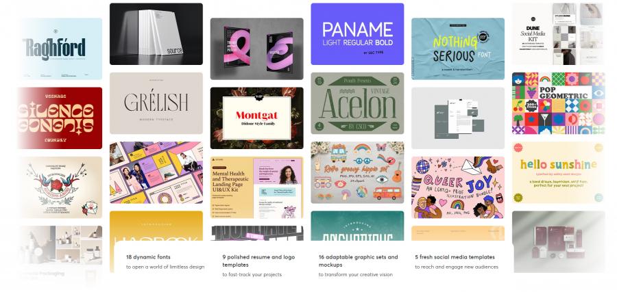 2024年的4月creativemarket.com网站分享价值高达 1000 美元的素材资源打包下载