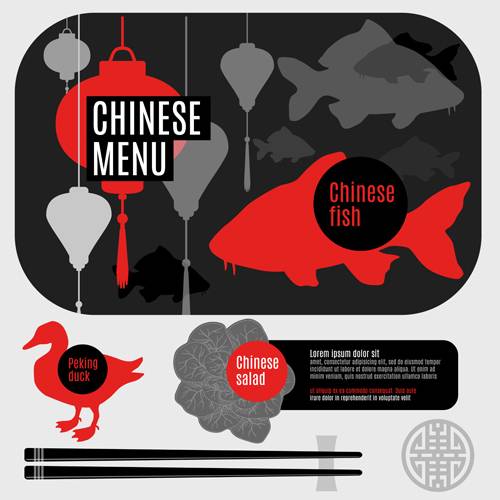 鱼鸭肉美食主题
