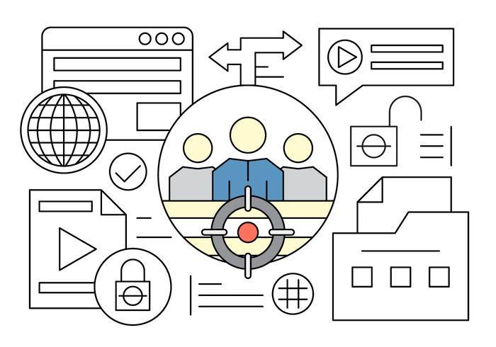 免费团队领导和向量中的Web元素