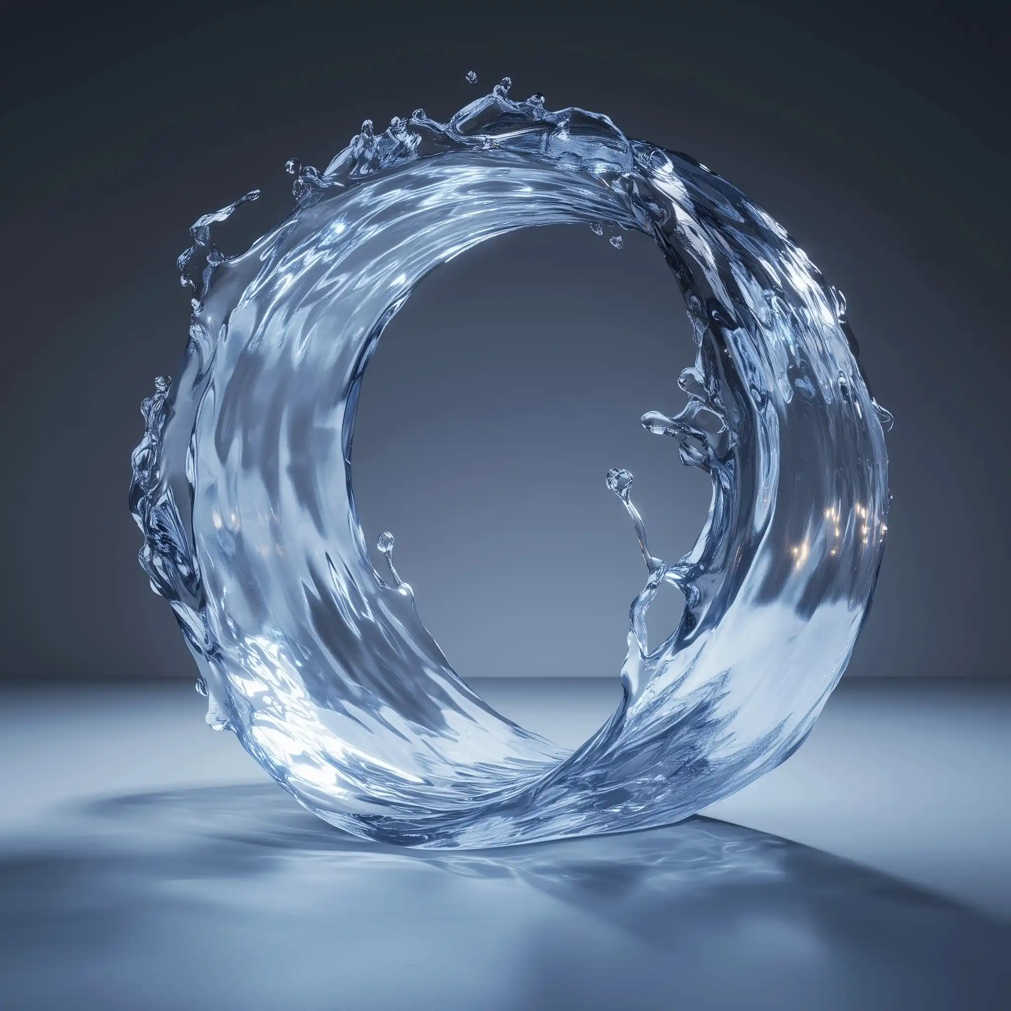 Photorealistic Water Shield Arc Midjourney提示词