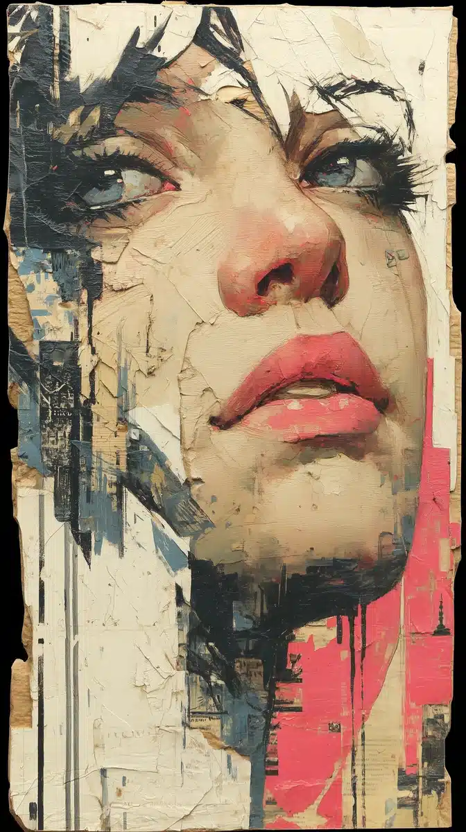 Urban Decay Portrait Poster Midjourney提示词