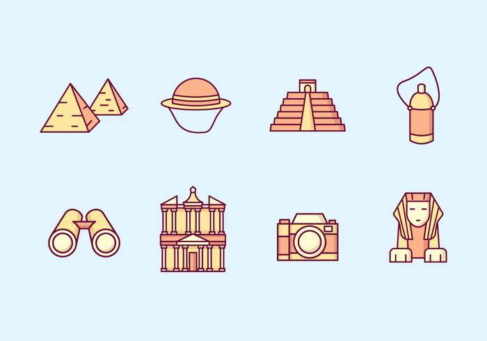 Landmark＆amp;旅游业矢量