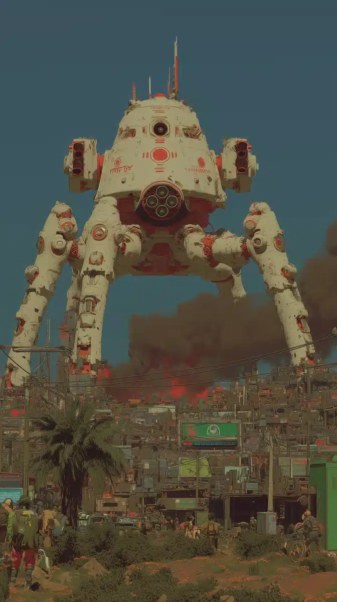 Hyper-Realistic Martian Machine Midjourney提示词