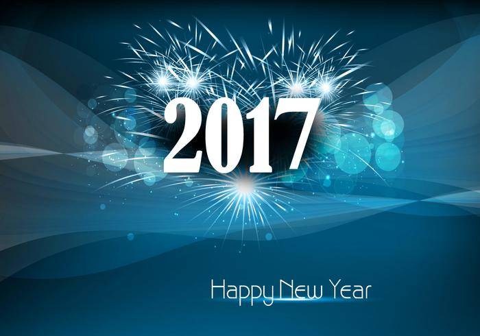 新年快乐2017年与火饼干