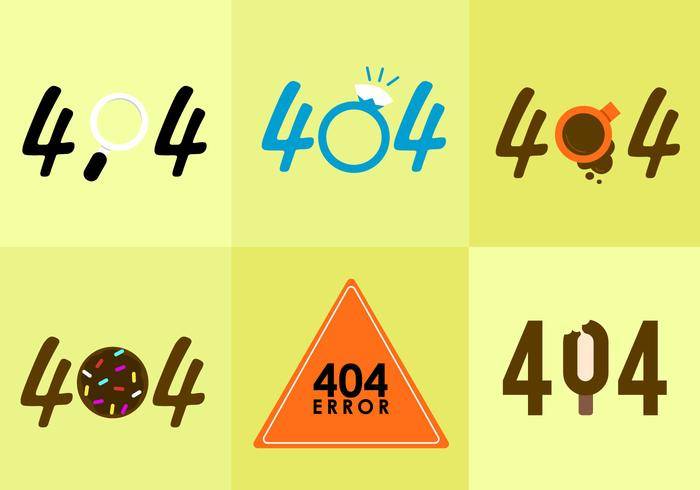 404错误向量。