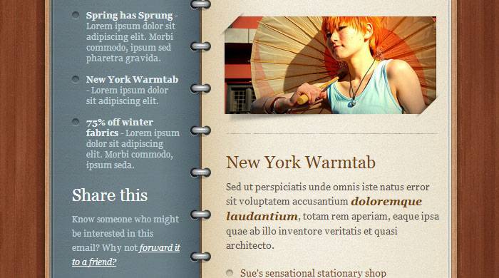Warmtab HTML通讯模板