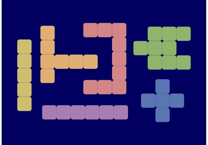 拼字游戏矢量瓷砖