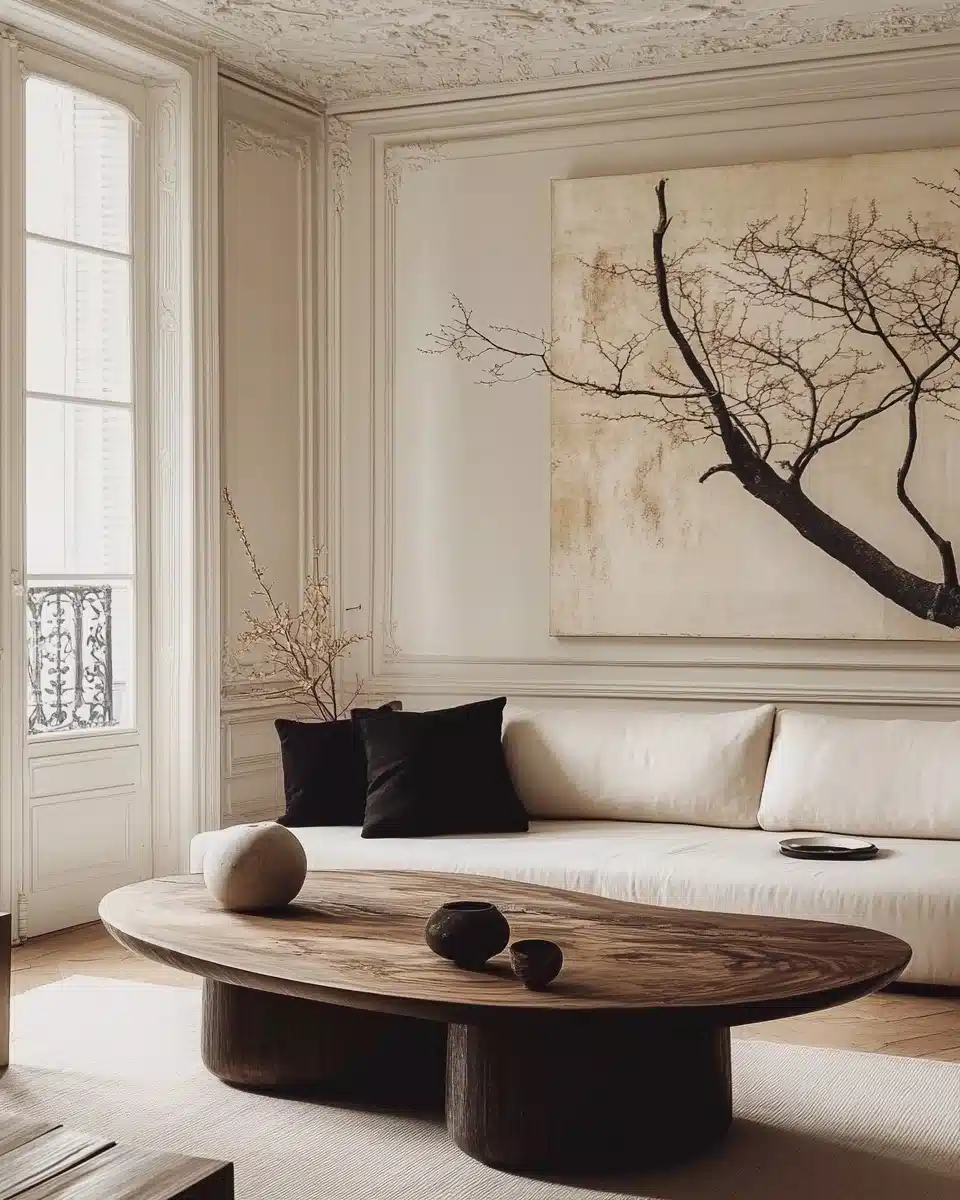 Parisian Wabi Sabi Interior Midjourney提示词