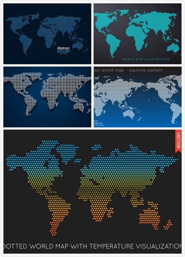 点状世界地图