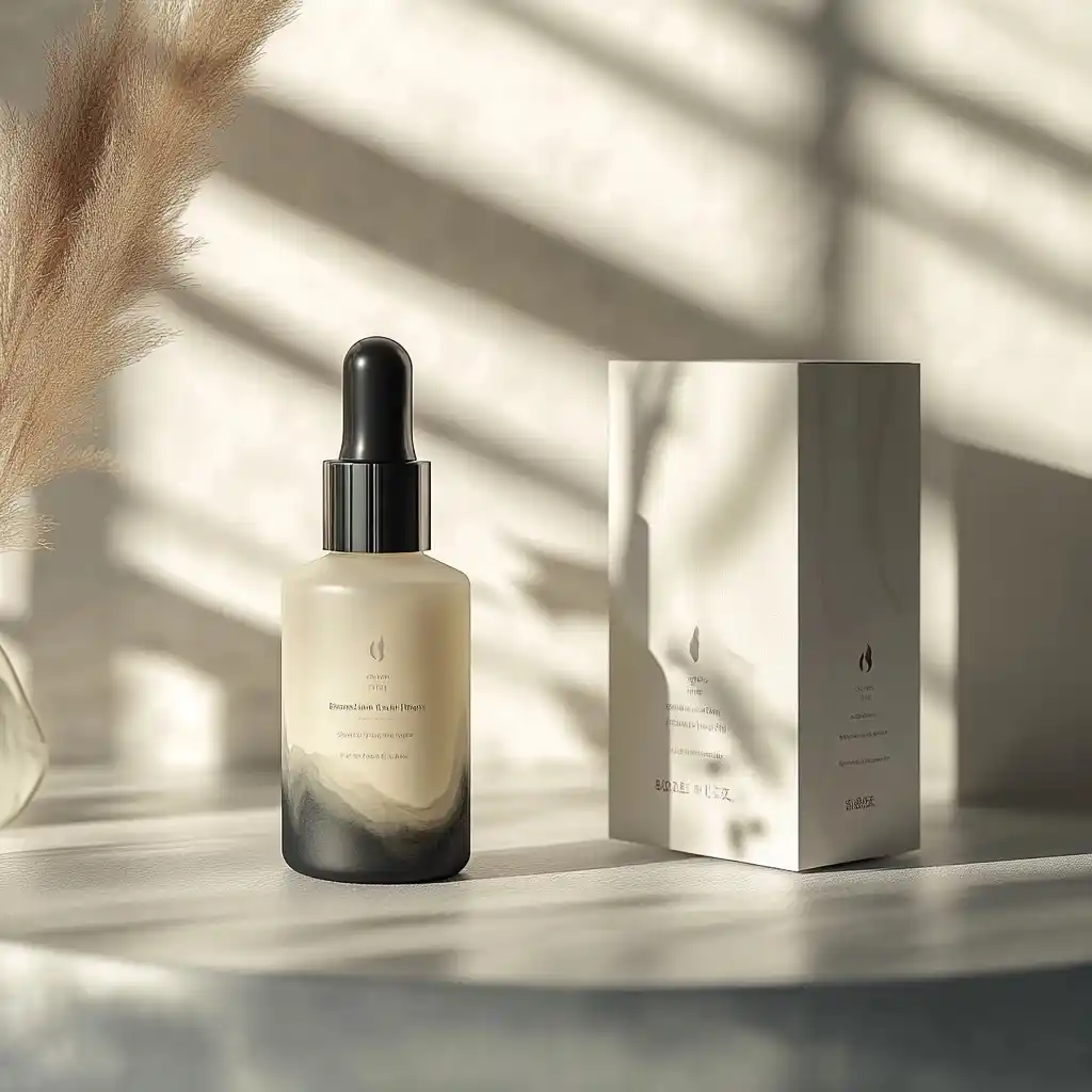 High-End Skincare Packaging Design Midjourney提示词