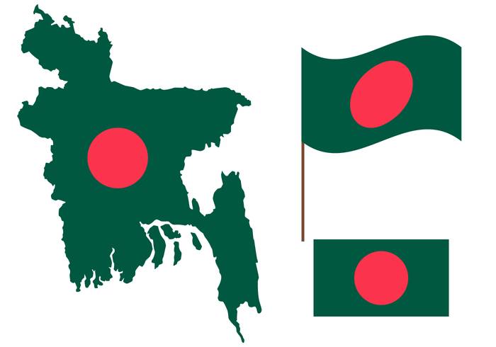 免费孟加拉国地图矢量