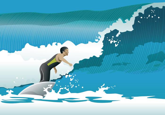 冲浪的波浪