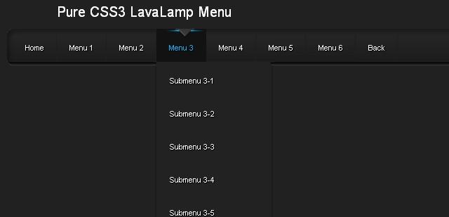 CSS3 Dropdown Menu-1