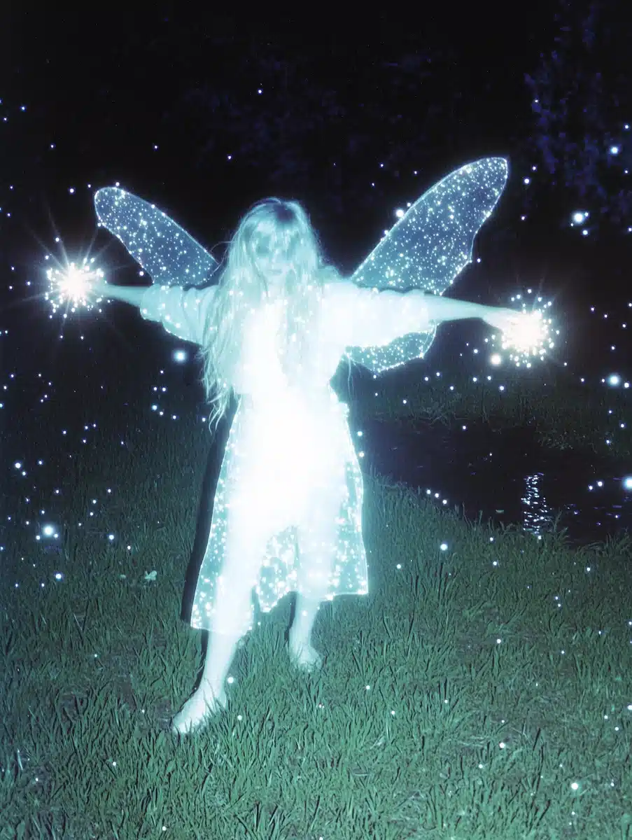 VHS Fairy with Crystals Midjourney提示词