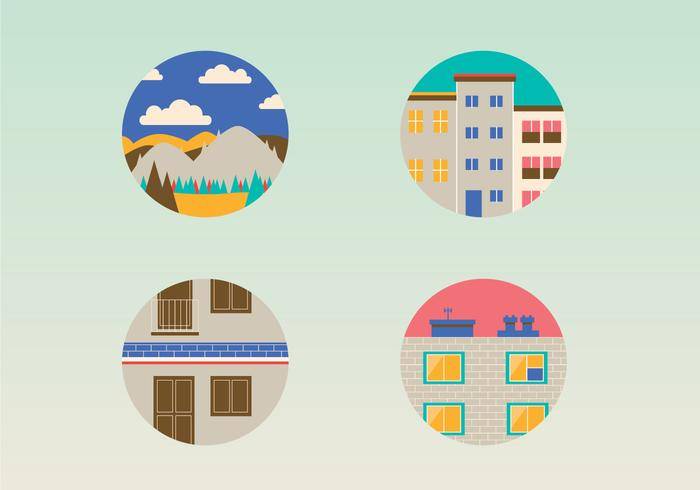 建筑矢量图标