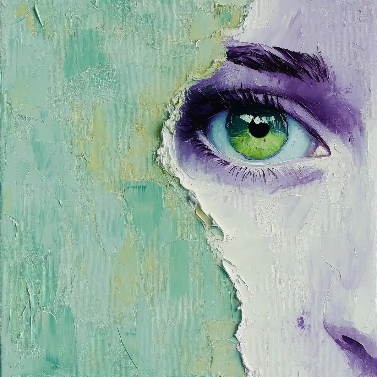 Surreal Eyes in Oil Midjourney提示词
