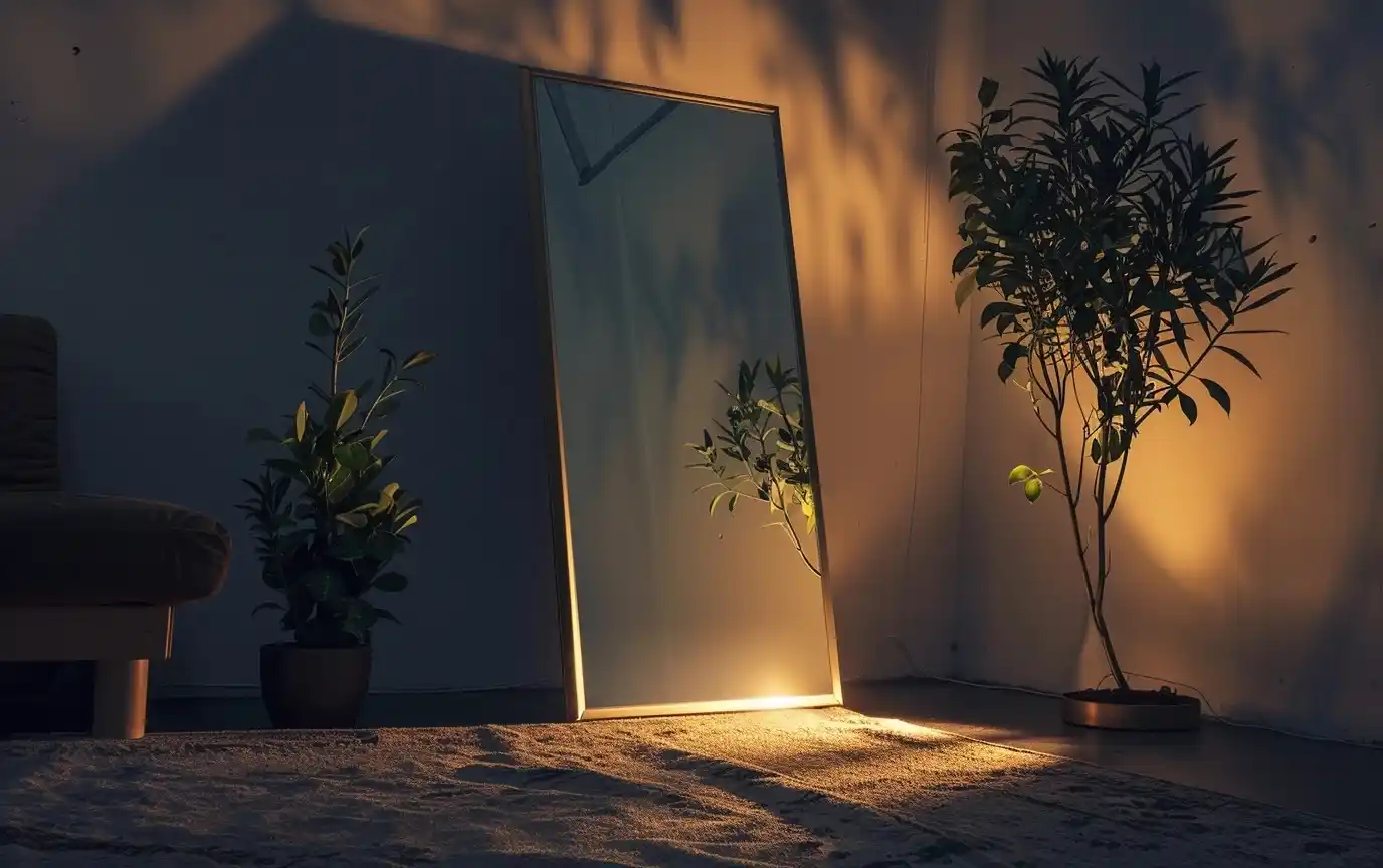 High-Res Mirror Still Life Midjourney提示词