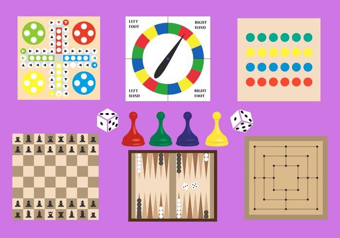 快乐棋盘游戏的集合