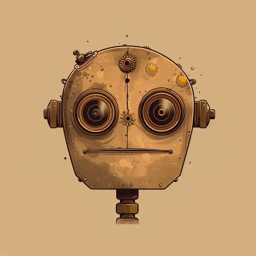 Steampunk Robot Portrait Midjourney提示词