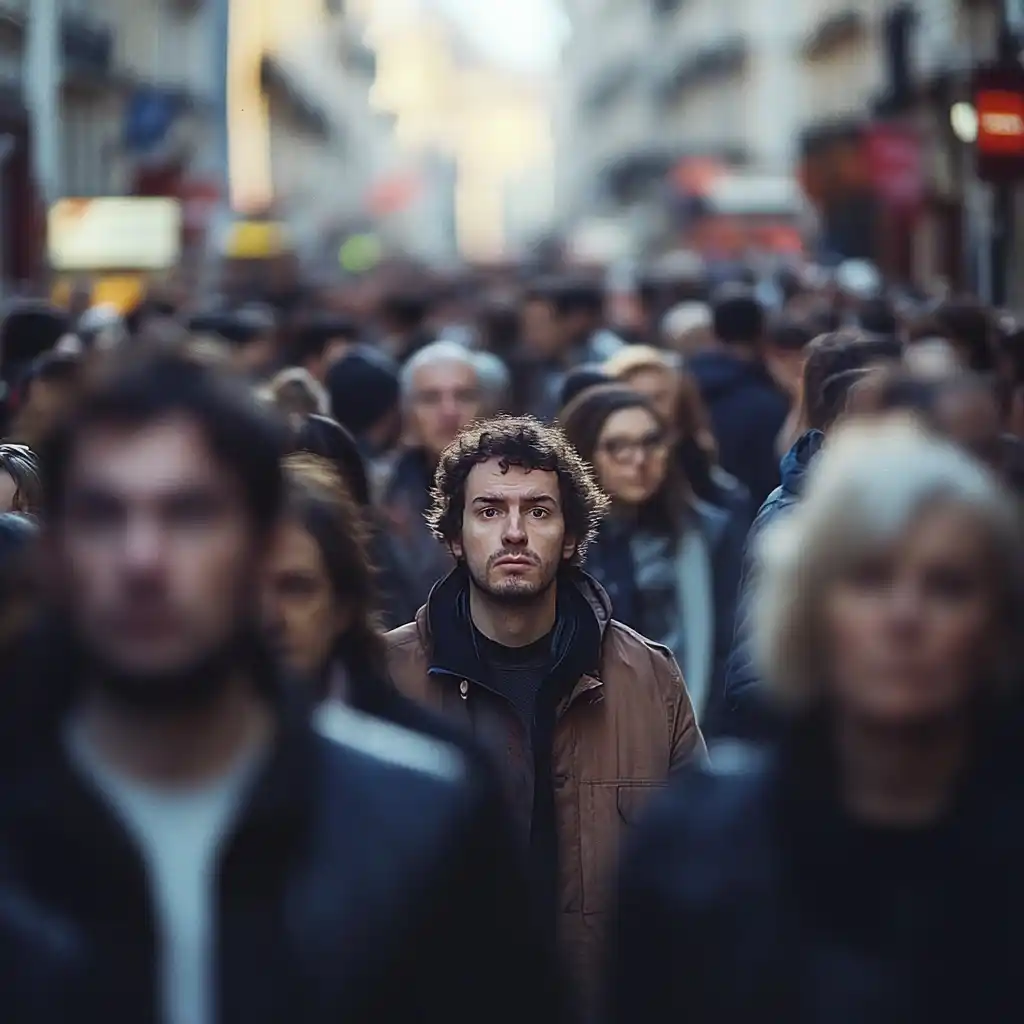 Crowd Portrait in France Midjourney提示词