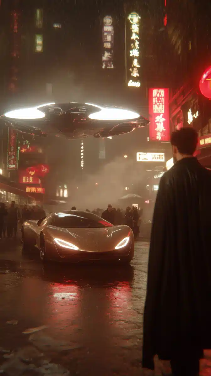 Futuristic 2050 Wallpaper Design Midjourney提示词