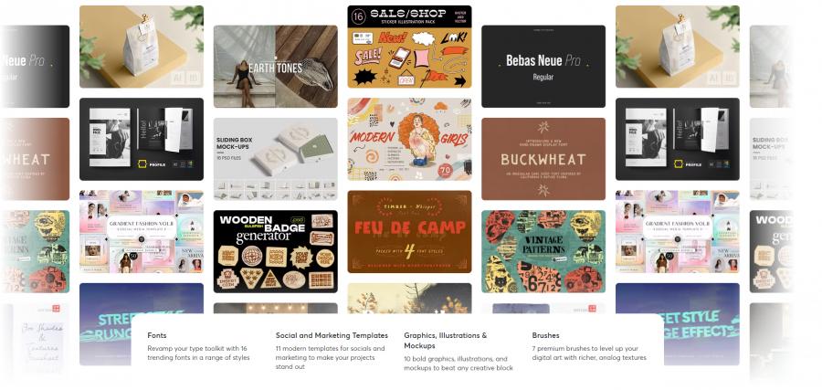 2024年的7月creativemarket.com网站分享价值高达 1000 美元的素材资源打包下载
