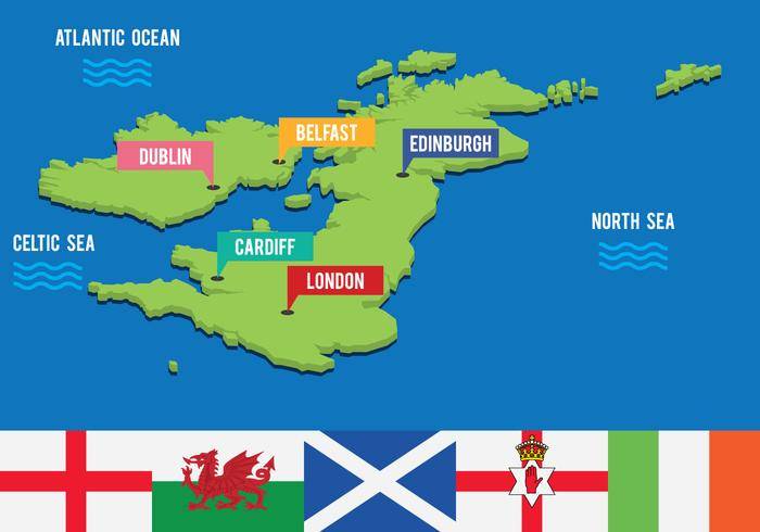 英国旅游3D地图
