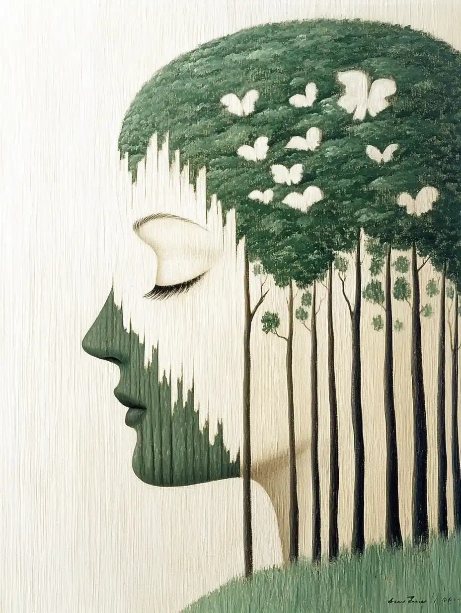 Surreal Women in Landscape Midjourney提示词