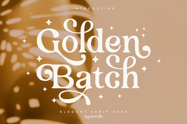 Golden Batch Elegant Serif Font