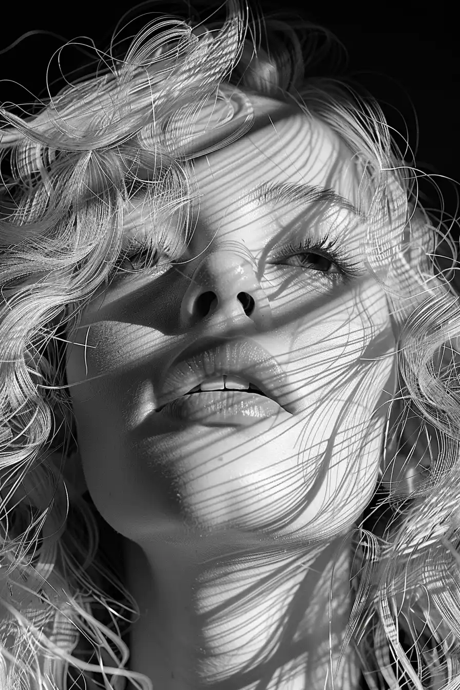 Geometric Blonde Illusion Midjourney提示词